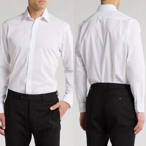 Nordstrom Rack Traditional Fit Cotton Dress Shirt White